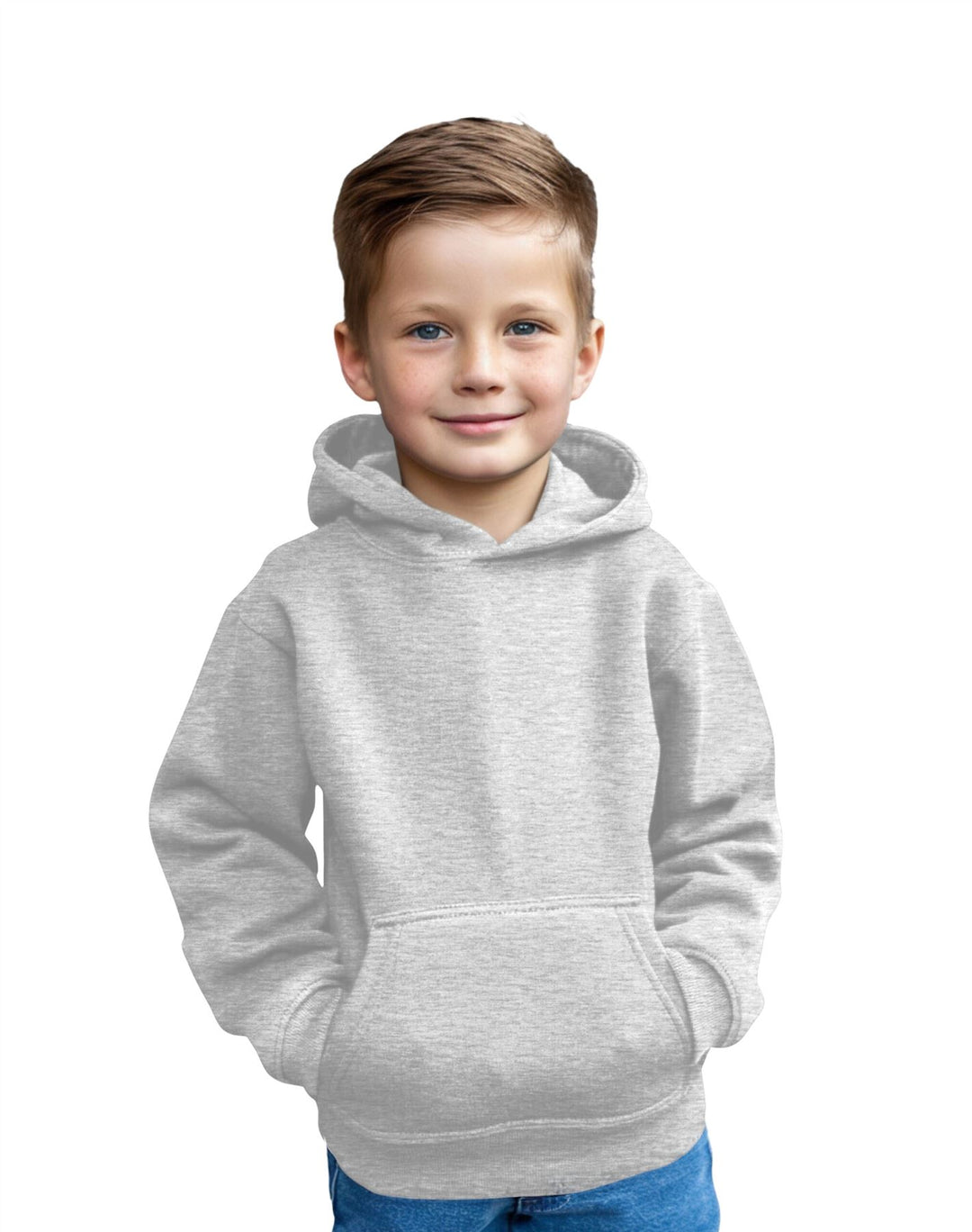 Kids Plain Pullover Hoodie Age 3-13 Years