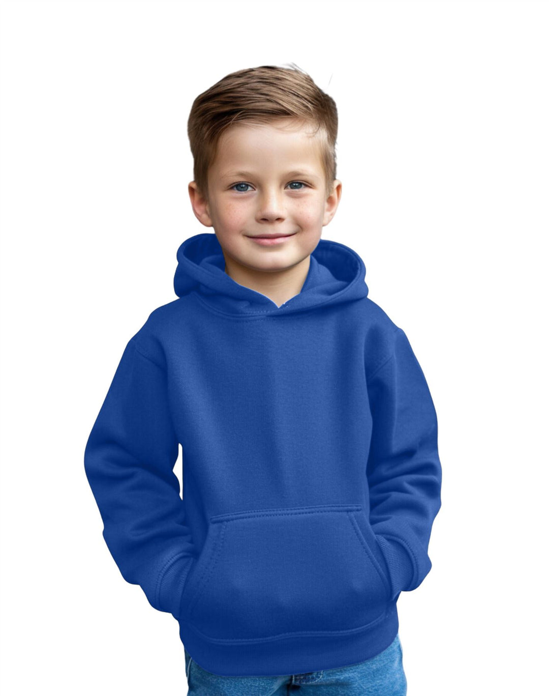 Kids Plain Pullover Hoodie Age 3-13 Years