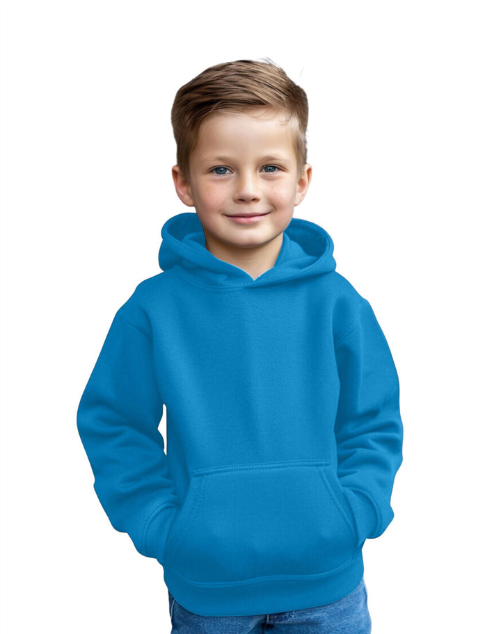 Kids Plain Pullover Hoodie Age 3-13 Years