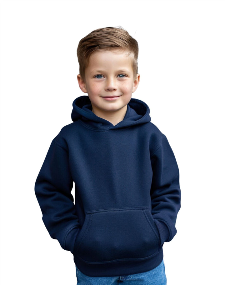 Kids Plain Pullover Hoodie Age 3-13 Years