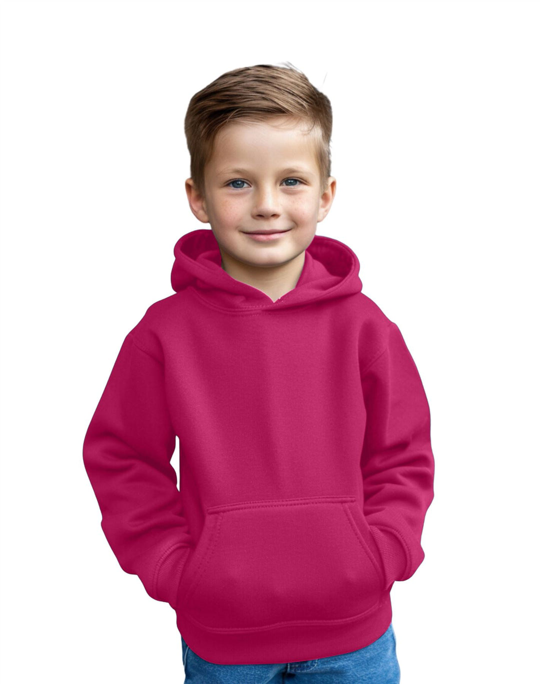 Kids Plain Pullover Hoodie Age 3-13 Years