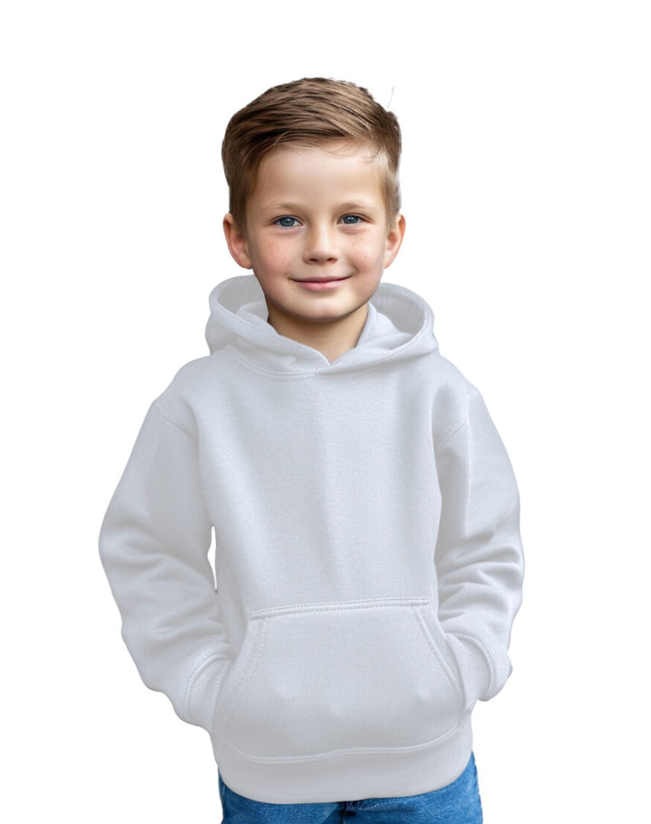 Kids Plain Pullover Hoodie Age 3-13 Years