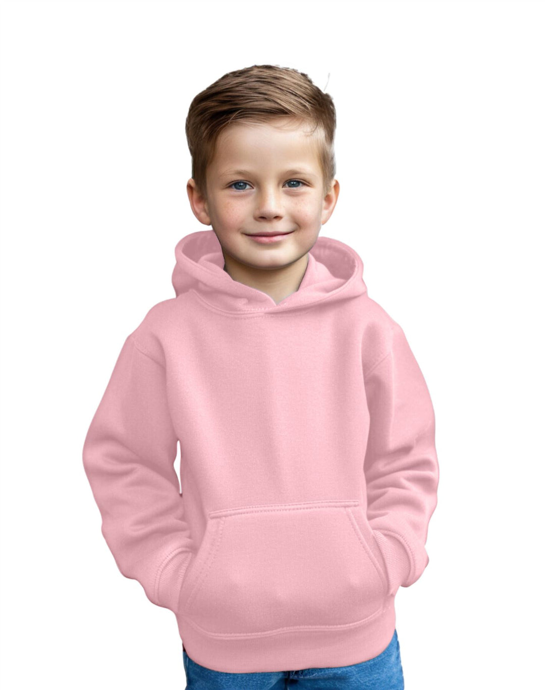 Kids Plain Pullover Hoodie Age 3-13 Years
