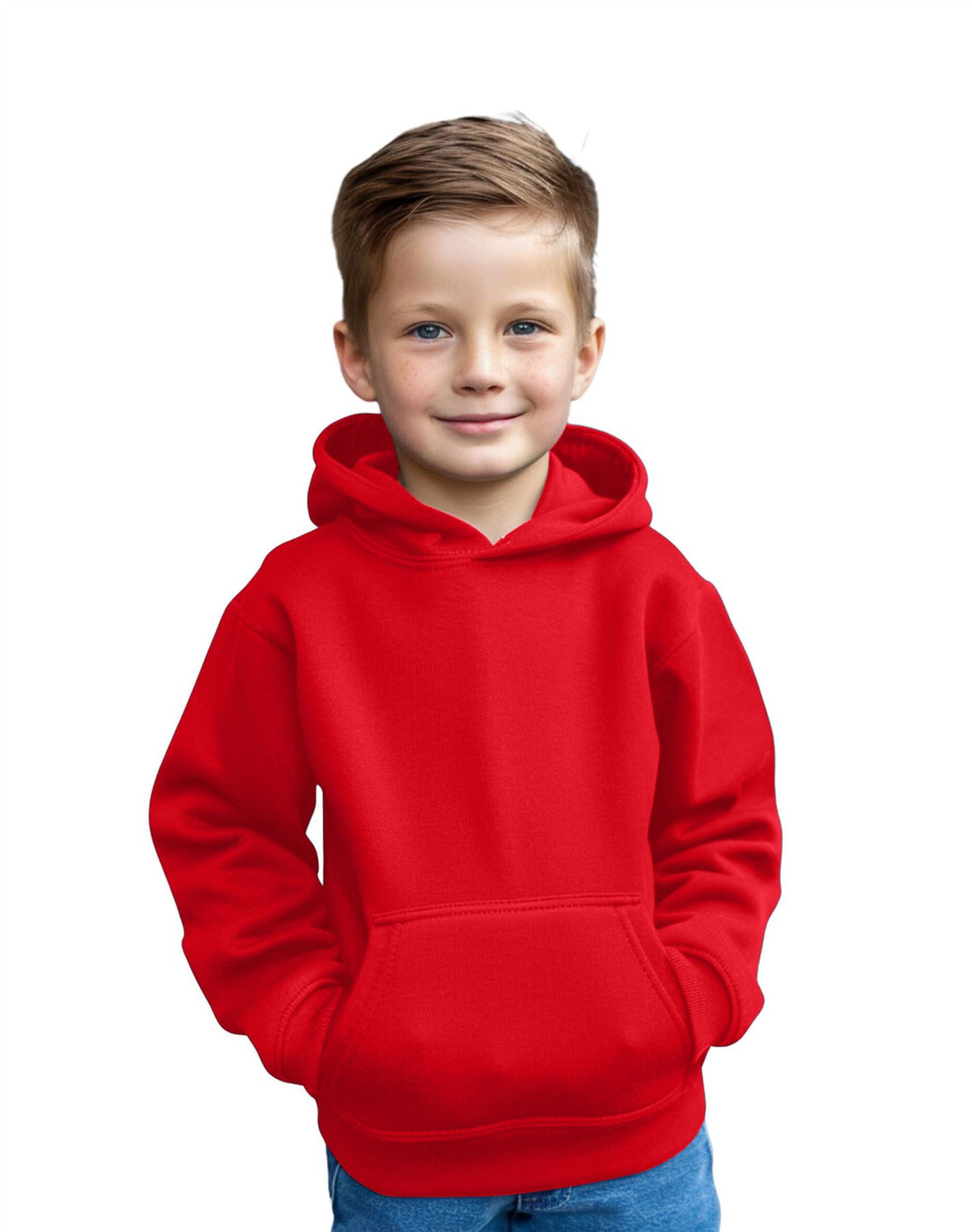 Kids Plain Pullover Hoodie Age 3-13 Years