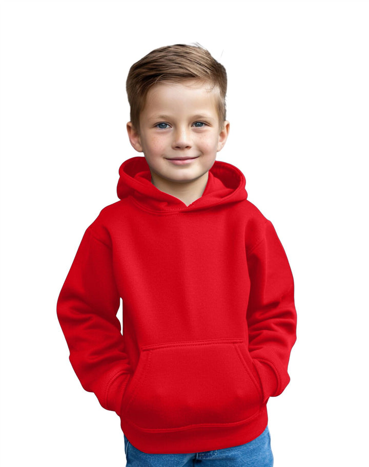 Kids Plain Pullover Hoodie Age 3-13 Years
