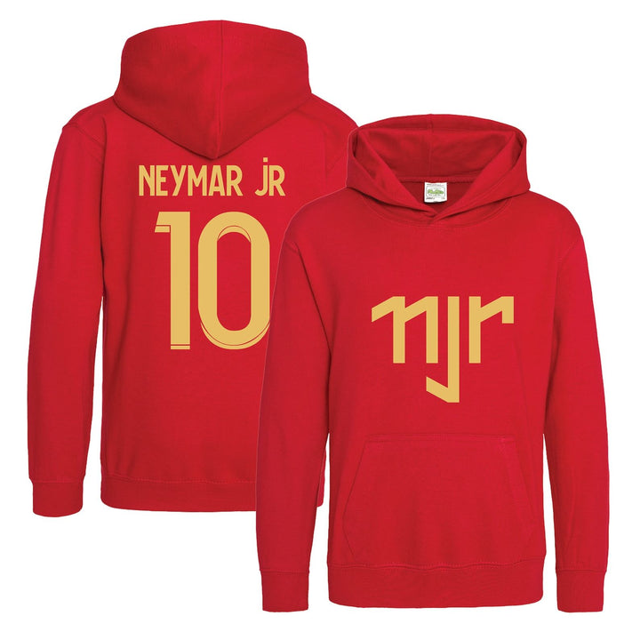 Kids Neymar Jr Inspired Soccer Hoodie Jumper footy merch Jumper Neymar Jr Merch Boys Girls Gift Top Tee 5-13yrs Number 10 # 10