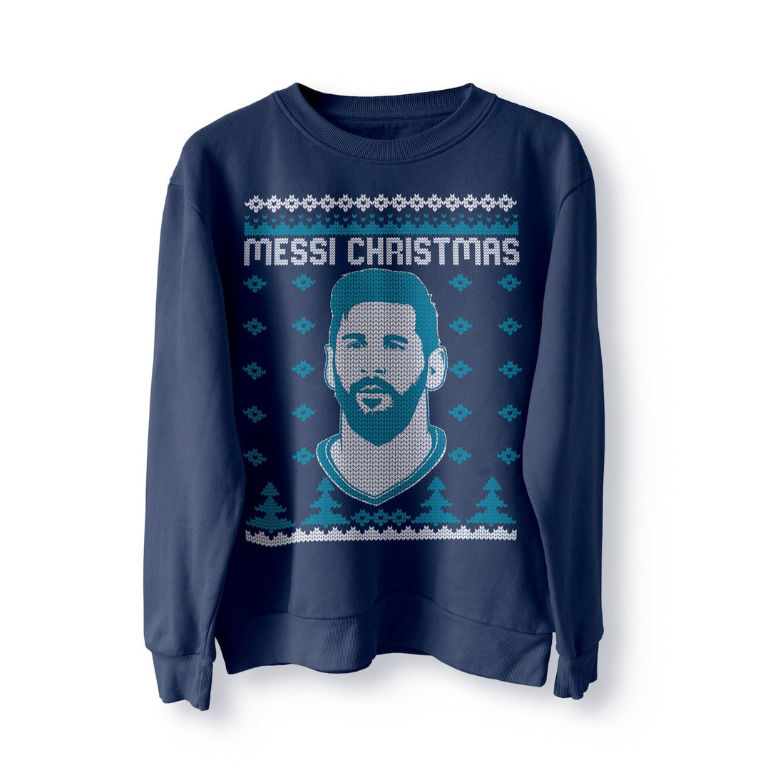 Messi Christmas Funny Christmas Jumper, Ugly Sweater, Sweatshirt, Xmas Funny Argentina Football World Cup