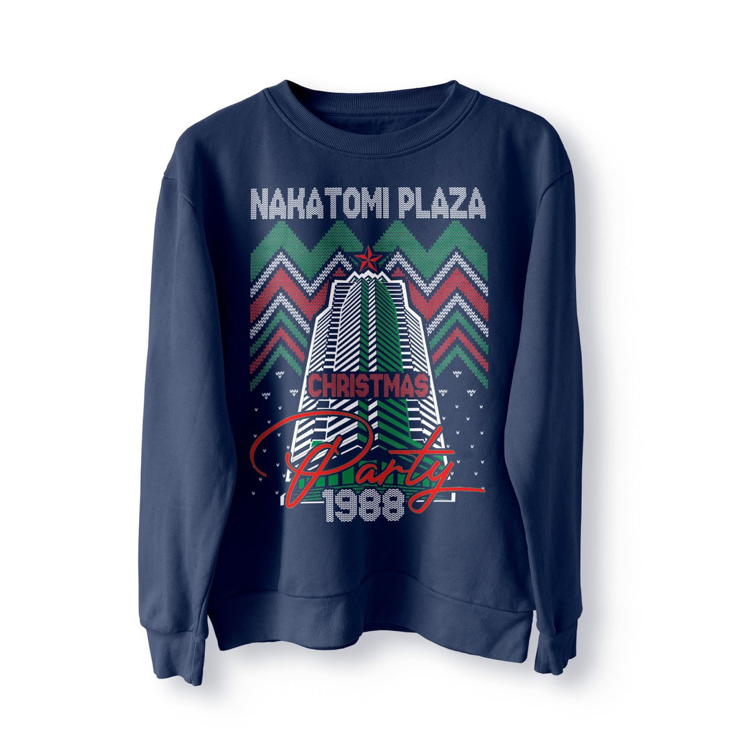 Nakatomi Plaza Party 1988 Christmas Jumper, Ugly Sweater, Christmas Sweatshirt, Xmas Funny 80's Die Movie Bruce, Retro Christmas Jumper