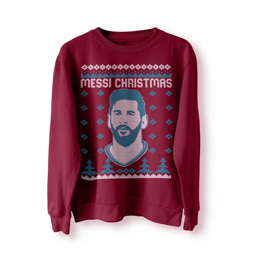 Messi Christmas Funny Christmas Jumper, Ugly Sweater, Sweatshirt, Xmas Funny Argentina Football World Cup