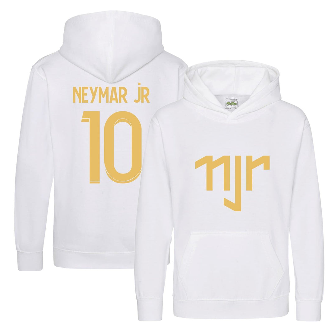 Kids Neymar Jr Inspired Soccer Hoodie Jumper footy merch Jumper Neymar Jr Merch Boys Girls Gift Top Tee 5-13yrs Number 10 # 10