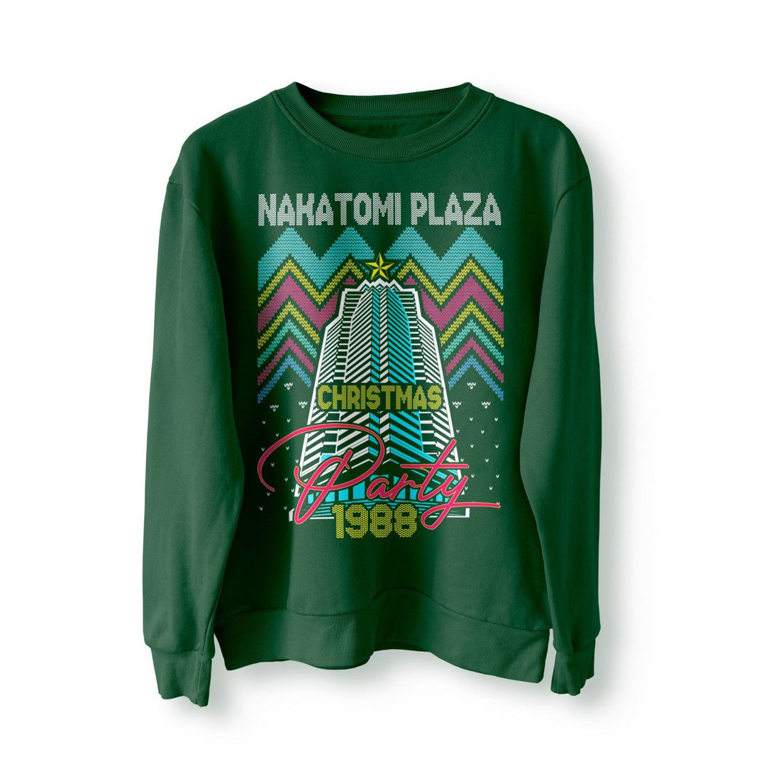 Nakatomi Plaza Party 1988 Christmas Jumper, Ugly Sweater, Christmas Sweatshirt, Xmas Funny 80's Die Movie Bruce