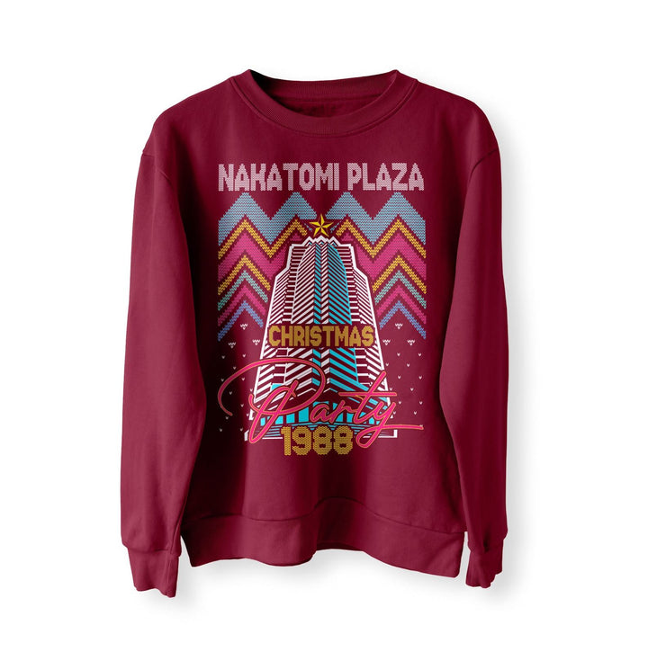 Nakatomi Plaza Party 1988 Christmas Jumper, Ugly Sweater, Christmas Sweatshirt, Xmas Funny 80's Die Movie Bruce