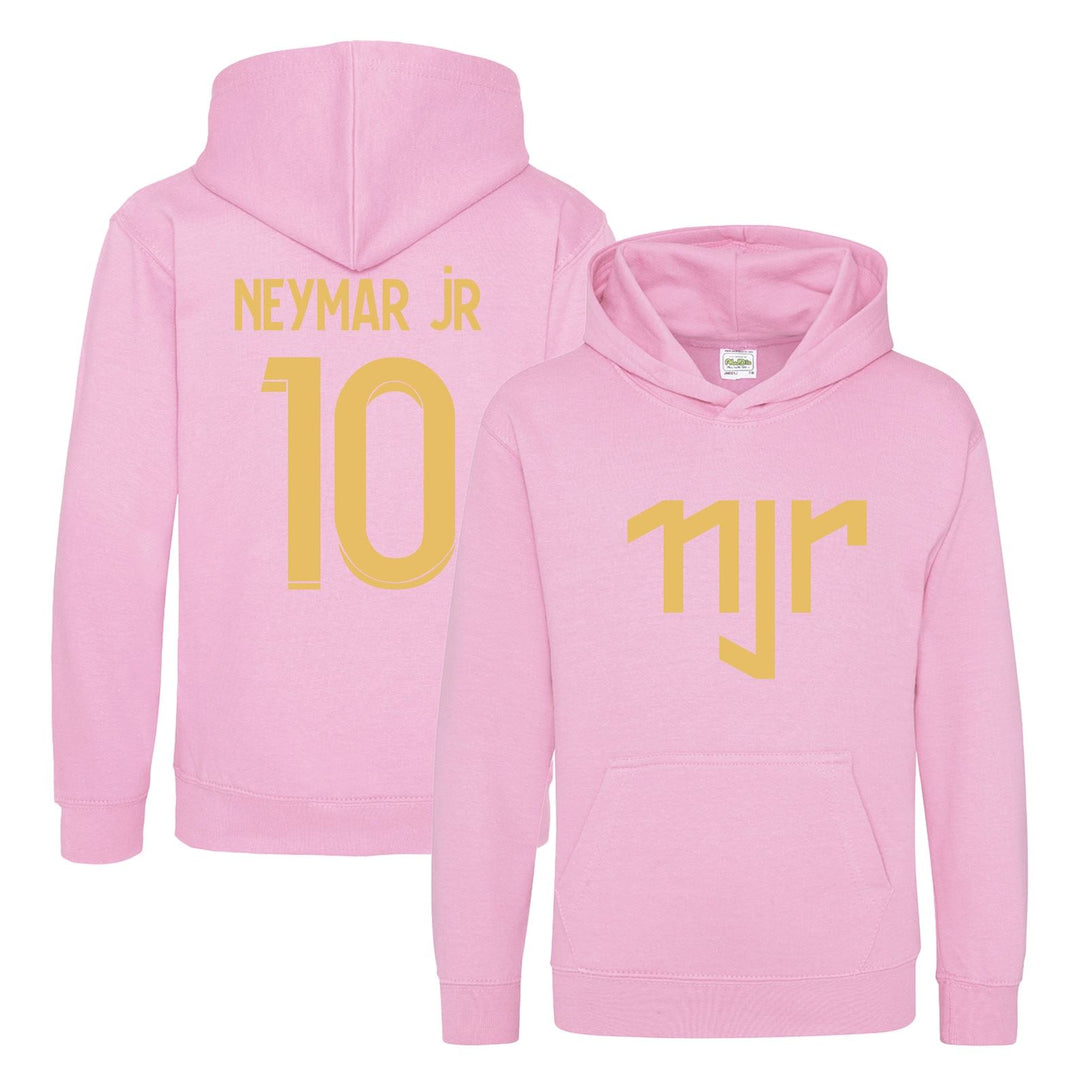 Kids Neymar Jr Inspired Soccer Hoodie Jumper footy merch Jumper Neymar Jr Merch Boys Girls Gift Top Tee 5-13yrs Number 10 # 10