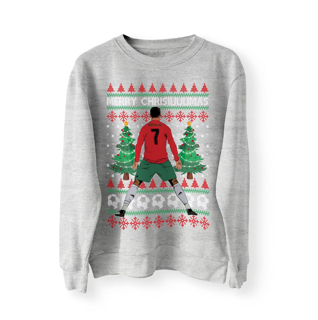 CR7 Merry Chrisiuuumas Christmas Jumper, Sweater, Sweatshirt, Adults Ronaldo Siu Portugal Football World Cup