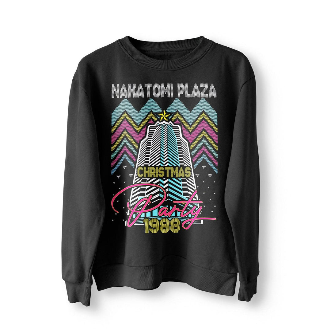 Nakatomi Plaza Party 1988 Christmas Jumper, Ugly Sweater, Christmas Sweatshirt, Xmas Funny 80's Die Movie Bruce