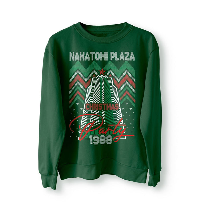 Nakatomi Plaza Party 1988 Christmas Jumper, Ugly Sweater, Christmas Sweatshirt, Xmas Funny 80's Die Movie Bruce, Retro Christmas Jumper