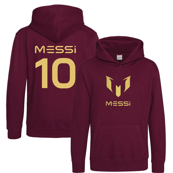 Kids Lionel Messi Inspired Soccer Hoodie Jumper footy merch Jumper Messi Merch Messi Boys Girls Gift Top Tee 3-13yrs Number 10 #10