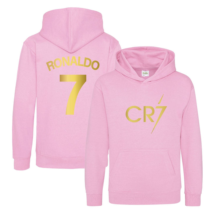 Kids Ronaldo Inspired Soccer Hoodie Jumper footy merch Jumper Messi Merch Messi Boys Girls Gift Top Tee 5-13yrs Number 7 #7