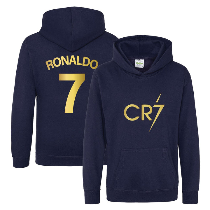 Kids Ronaldo Inspired Soccer Hoodie Jumper footy merch Jumper Messi Merch Messi Boys Girls Gift Top Tee 5-13yrs Number 7 #7