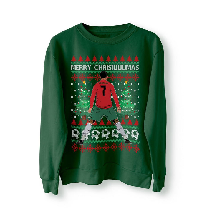 CR7 Merry Chrisiuuumas Christmas Jumper, Sweater, Sweatshirt, Adults Ronaldo Siu Portugal Football World Cup