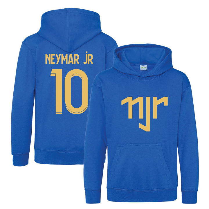 Kids Neymar Jr Inspired Soccer Hoodie Jumper footy merch Jumper Neymar Jr Merch Boys Girls Gift Top Tee 5-13yrs Number 10 # 10