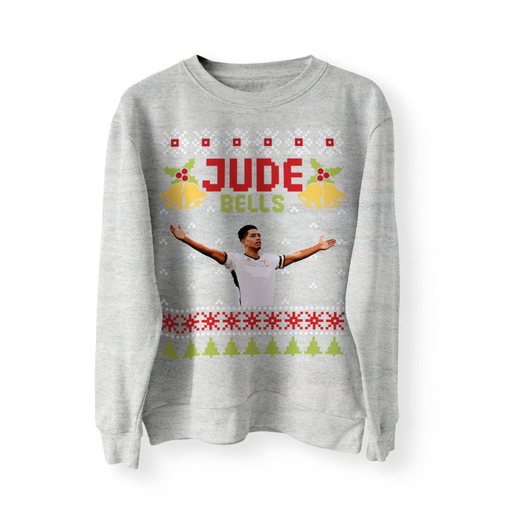 Jude Bellingham Jude Bells Funny Football Christmas Jumper, Sweater, Sweatshirt, Adults Real Madrid England Football Fan World Cup