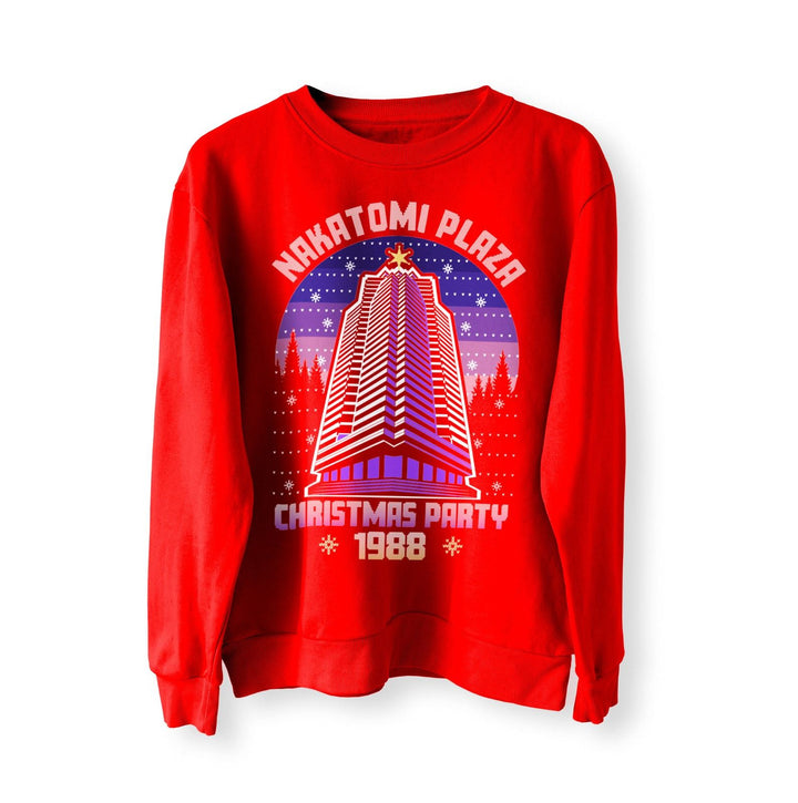 Nakatomi Plaza Party 1988 Christmas Jumper, Sweater, Sweatshirt, Xmas Funny 80's Die Movie Bruce