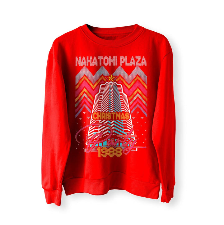 Nakatomi Plaza Party 1988 Christmas Jumper, Ugly Sweater, Christmas Sweatshirt, Xmas Funny 80's Die Movie Bruce