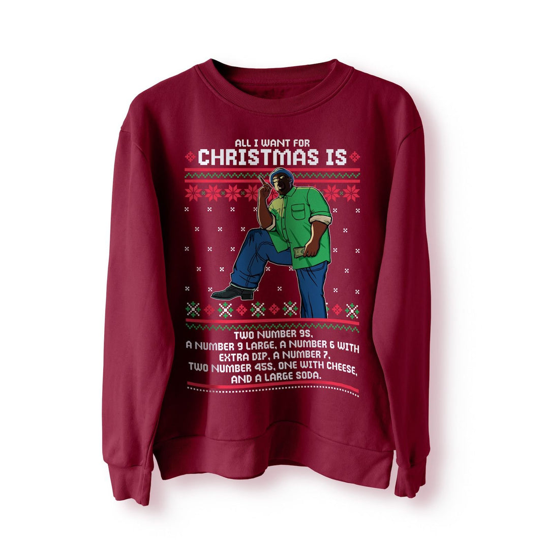 Big Smoke Funny Christmas Jumper, All I Want for Xmas Sweater, Sweatshirt, Christmas Gamer Sweatshirt, GTA San Andreas