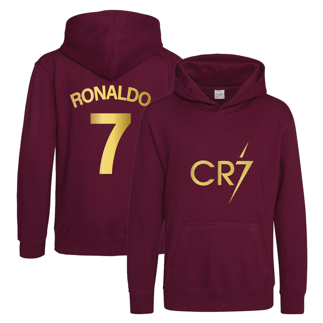 Kids Ronaldo Inspired Soccer Hoodie Jumper footy merch Jumper Messi Merch Messi Boys Girls Gift Top Tee 5-13yrs Number 7 #7