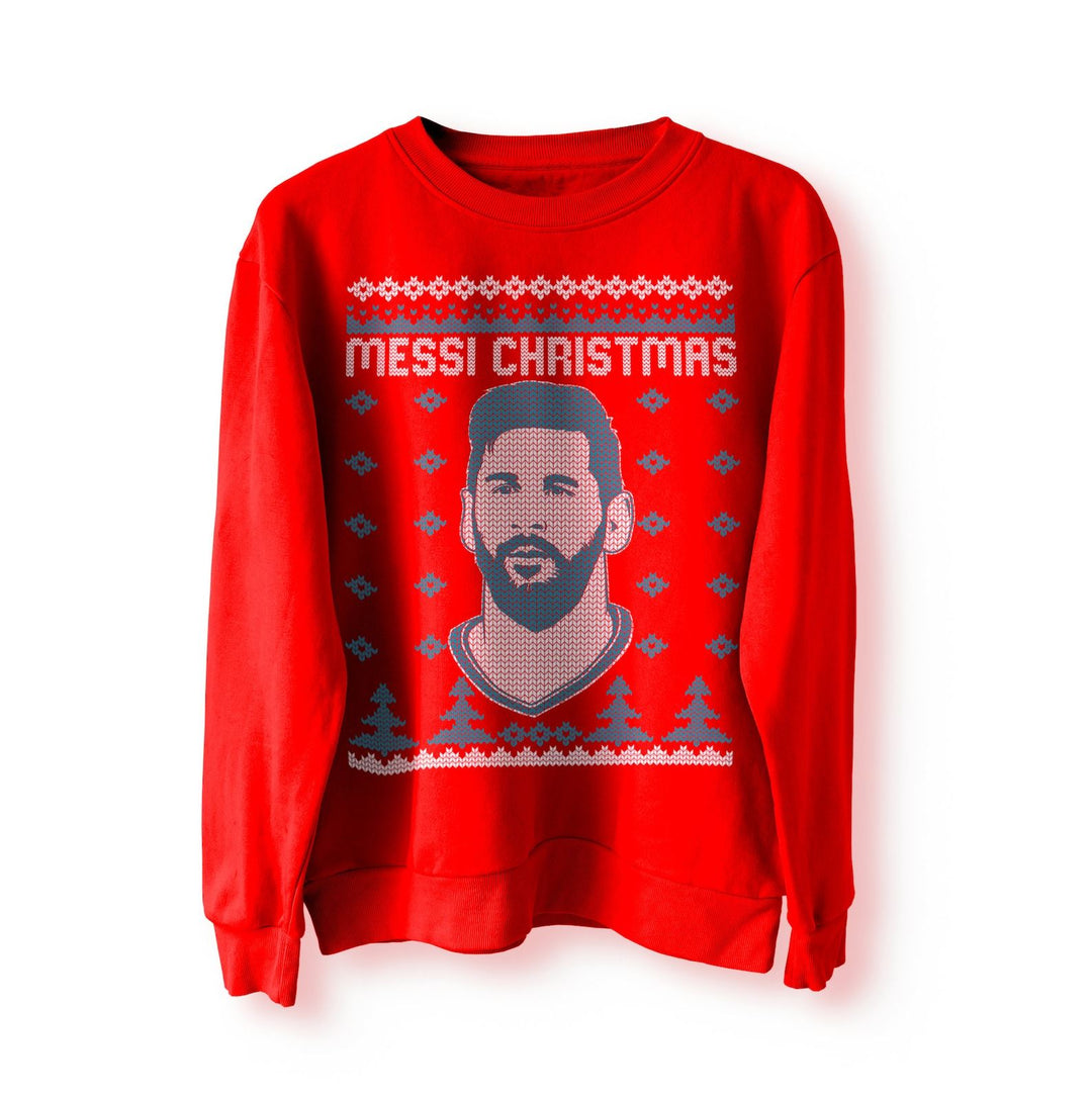 Messi Christmas Funny Christmas Jumper, Ugly Sweater, Sweatshirt, Xmas Funny Argentina Football World Cup