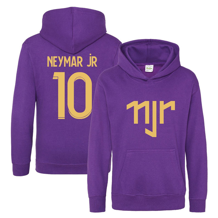 Kids Neymar Jr Inspired Soccer Hoodie Jumper footy merch Jumper Neymar Jr Merch Boys Girls Gift Top Tee 5-13yrs Number 10 # 10