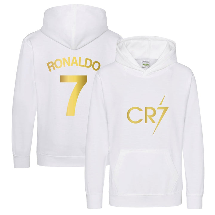 Kids Ronaldo Inspired Soccer Hoodie Jumper footy merch Jumper Messi Merch Messi Boys Girls Gift Top Tee 5-13yrs Number 7 #7