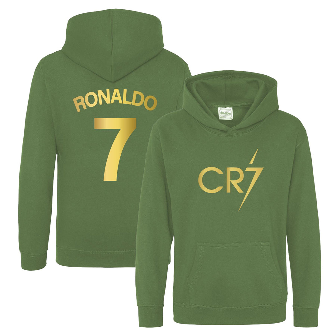 Kids Ronaldo Inspired Soccer Hoodie Jumper footy merch Jumper Messi Merch Messi Boys Girls Gift Top Tee 5-13yrs Number 7 #7