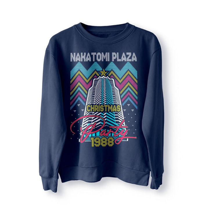 Nakatomi Plaza Party 1988 Christmas Jumper, Ugly Sweater, Christmas Sweatshirt, Xmas Funny 80's Die Movie Bruce