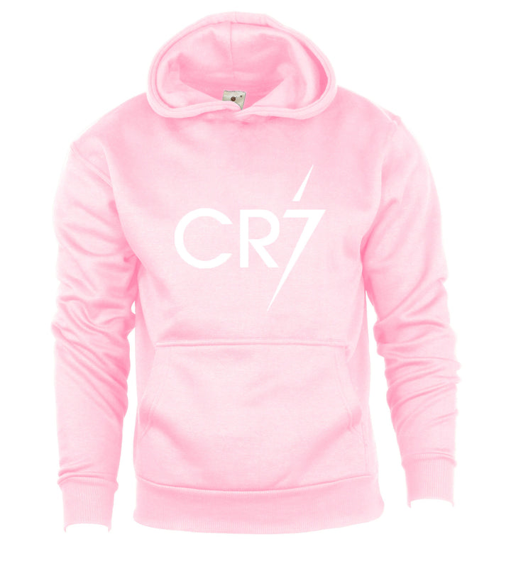 CR7 Hoodie T-Shirt Ronaldo Soccer Gift Kids White Print Football Cristiano Hoody 5-13 Years