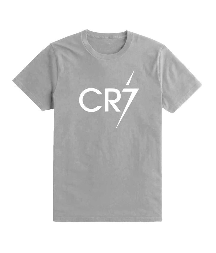 CR7 T Shirt Cristiano Ronaldo Soccer Gift Kids White Print Football Top Tee