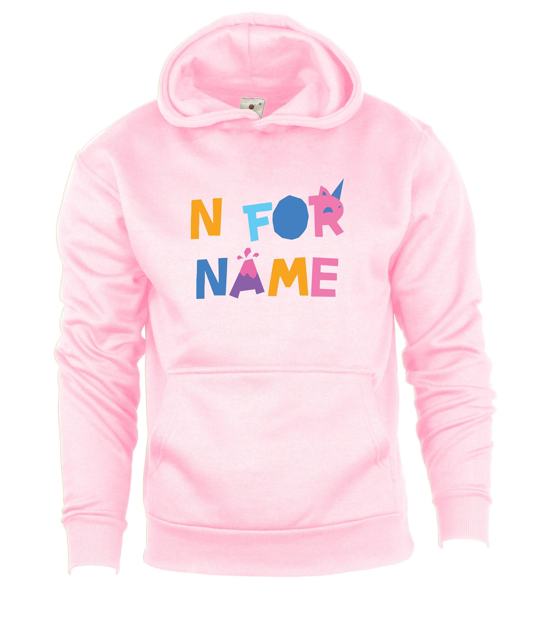 Kids Personalised A for Adley Hoodie, Custom Name Hoodie Hooded Tops, Cute Gift Ideas