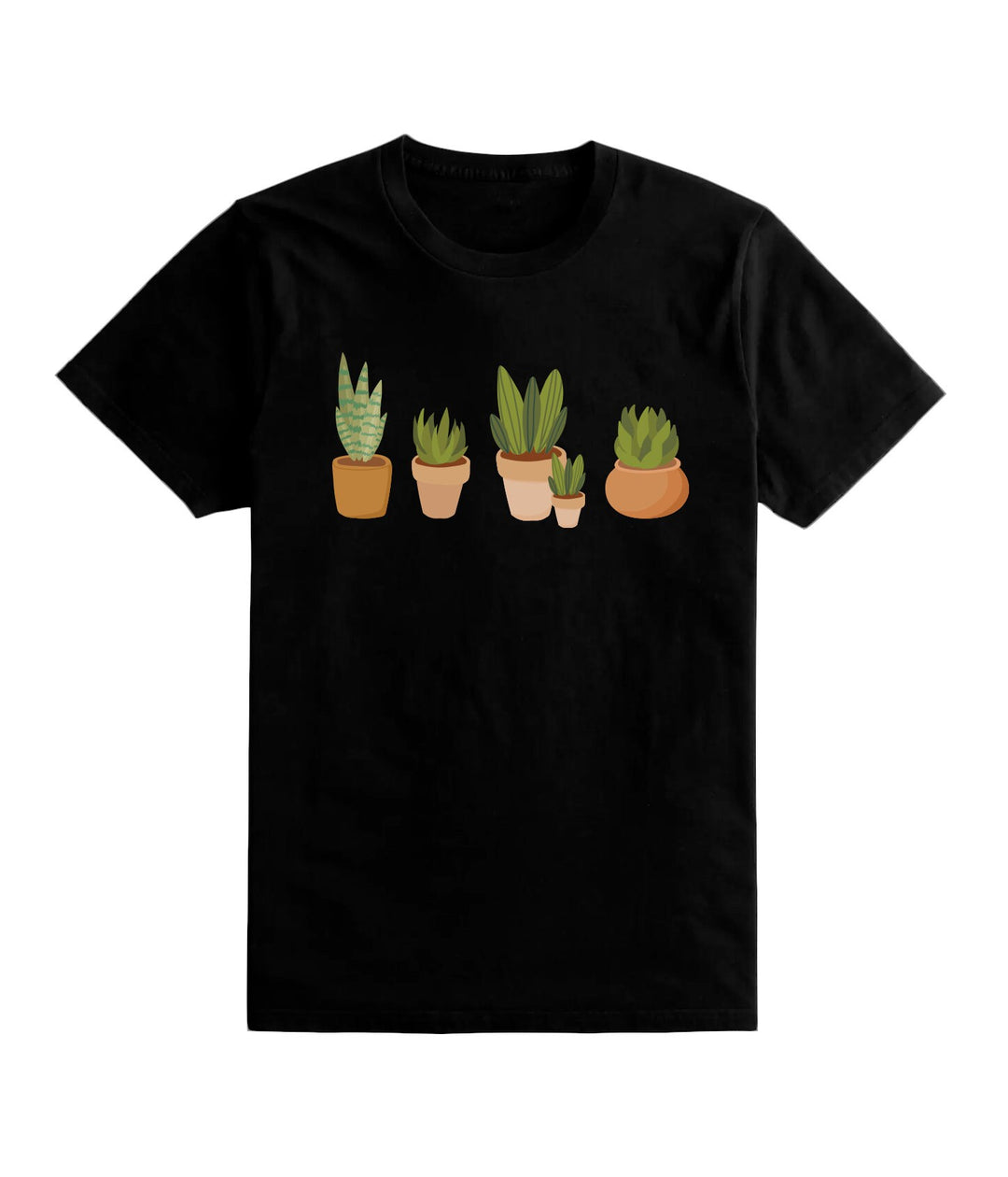 Minimalist Plant Pots T-Shirt, Gift for Her, Women Trendy Tshirt, Nature Tee, Floral Tee, Gardener Botanical Shirt