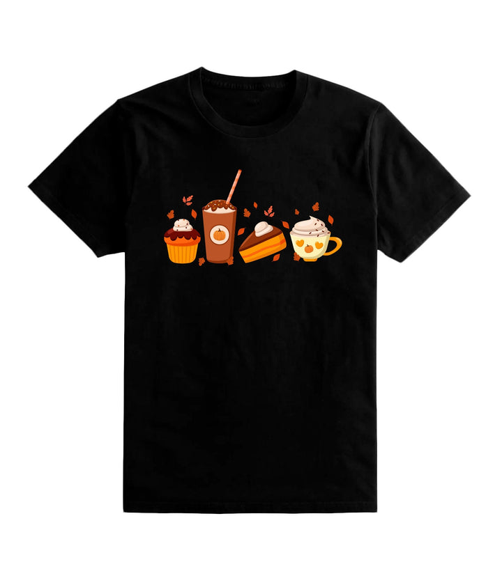 Fall Dessert Shirt, Cute Fall Shirt, Coffee Lover tee Shirt, Pumpkin Spice Shirt, Thanksgiving Shirt