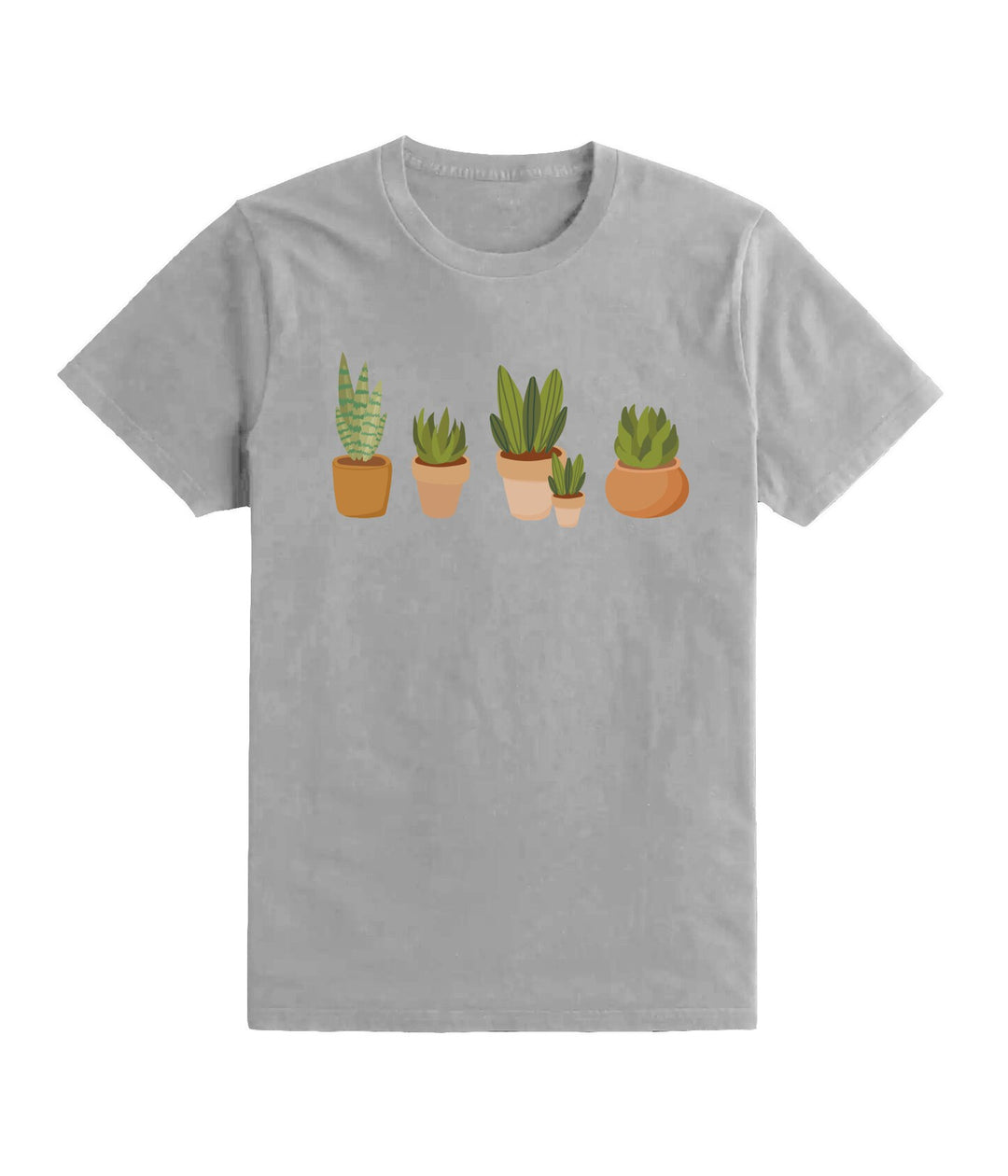 Minimalist Plant Pots T-Shirt, Gift for Her, Women Trendy Tshirt, Nature Tee, Floral Tee, Gardener Botanical Shirt