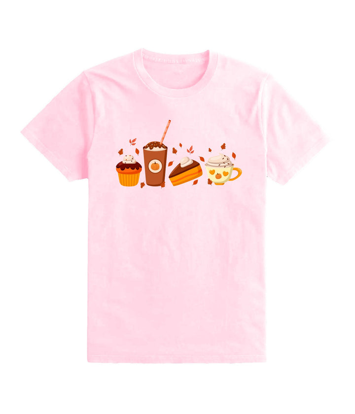 Fall Dessert Shirt, Cute Fall Shirt, Coffee Lover tee Shirt, Pumpkin Spice Shirt, Thanksgiving Shirt