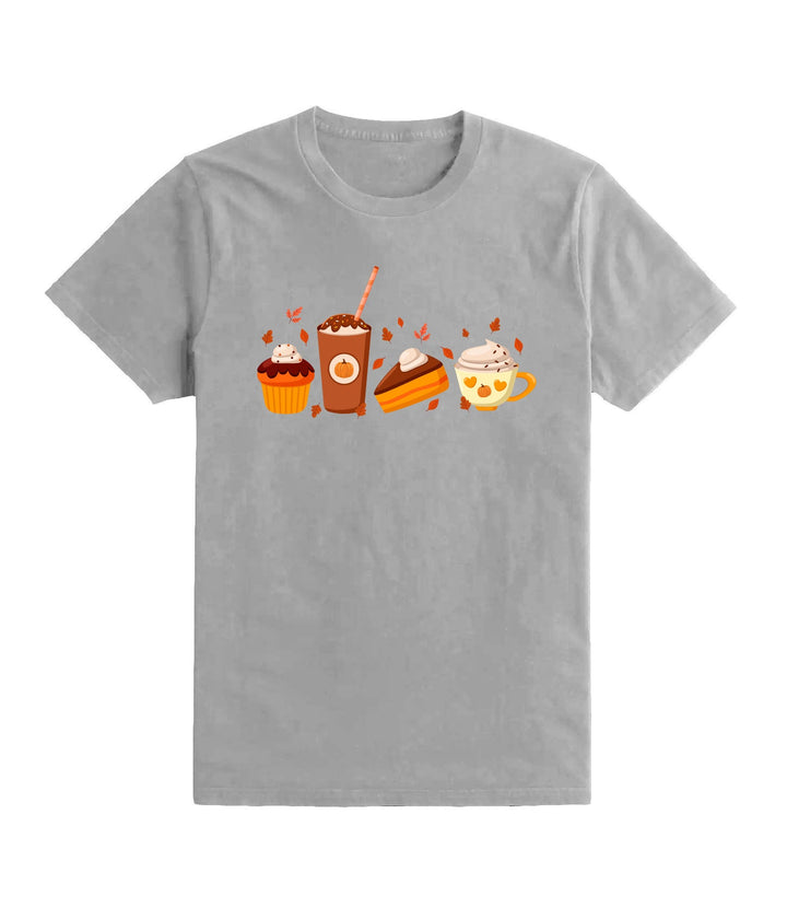 Fall Dessert Shirt, Cute Fall Shirt, Coffee Lover tee Shirt, Pumpkin Spice Shirt, Thanksgiving Shirt