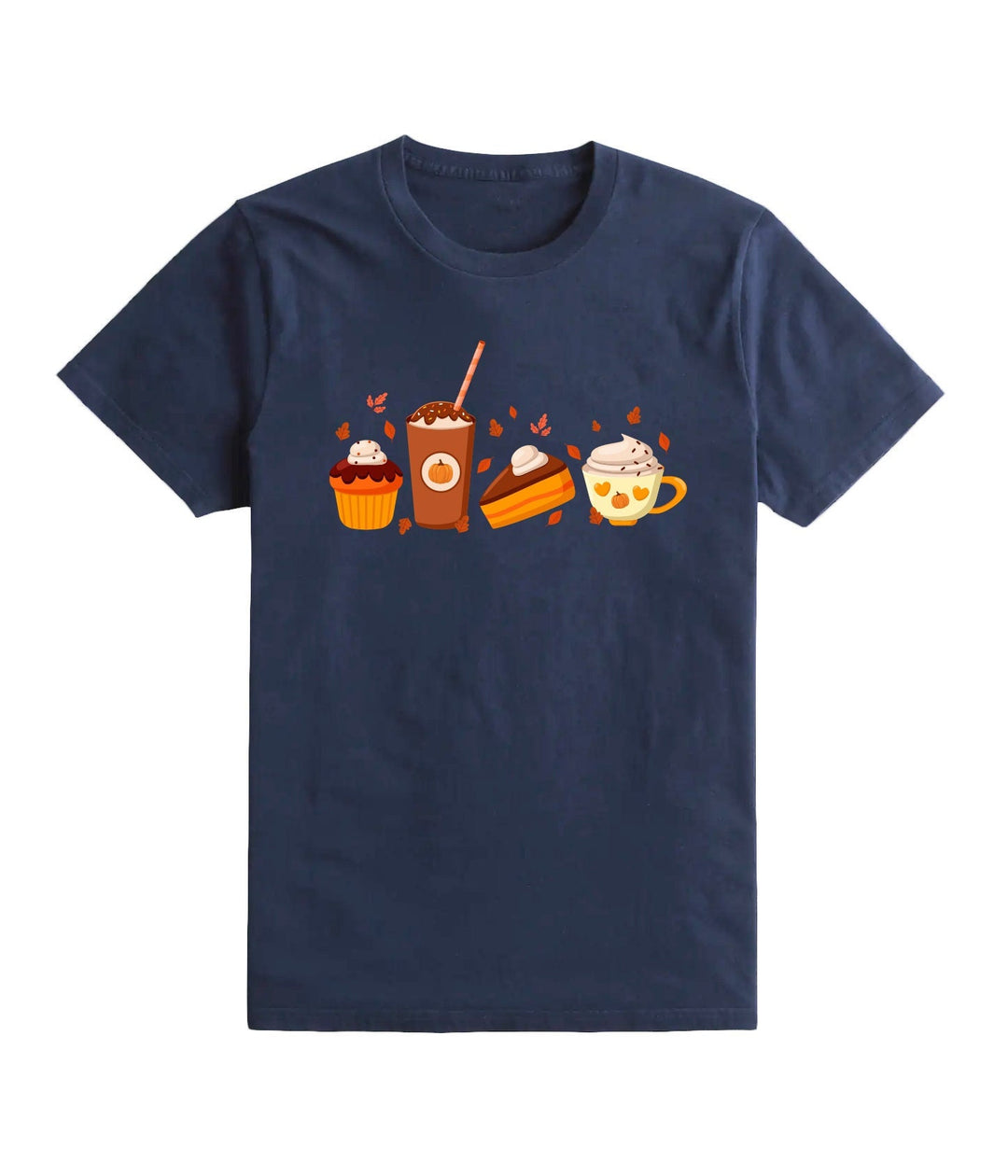 Fall Dessert Shirt, Cute Fall Shirt, Coffee Lover tee Shirt, Pumpkin Spice Shirt, Thanksgiving Shirt