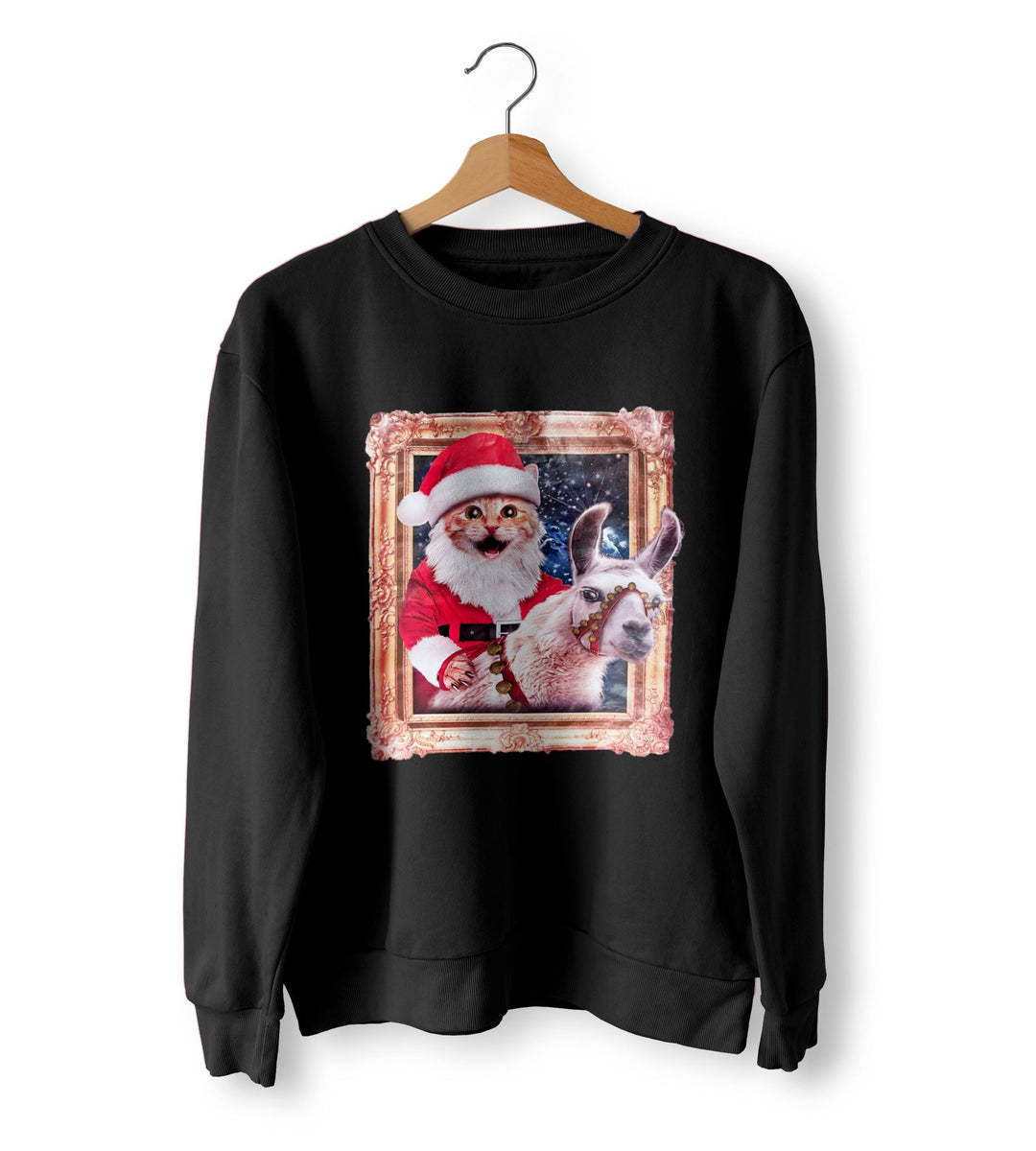 Ugly Christmas Jumper, Christmas Cat and Llama Jumper, Christmas Gifts, Christmas Cat Jumper