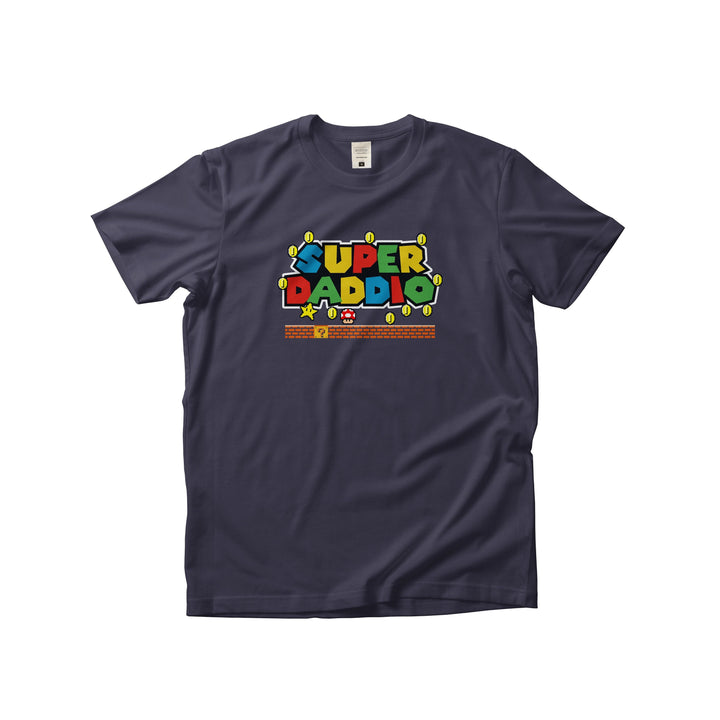 Father's Day T-shirt, Super Daddio Gamer Dad Tee, Fun Gift Novelty T-shirts for Dad