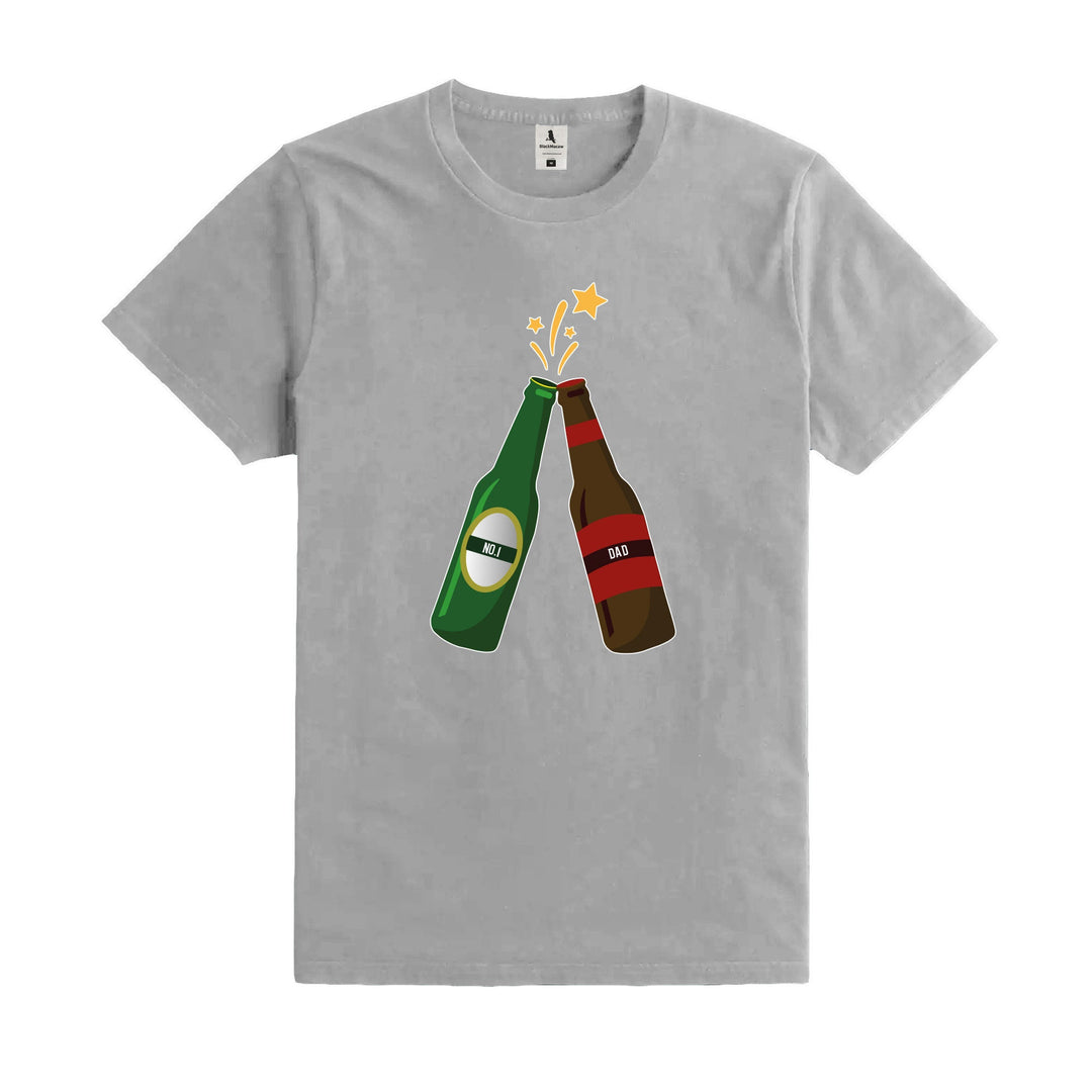 Father's Day Gift, Cheers to Dad T-Shirt, Number 1 Dad Tee, Father's Day Shirt, Beer Drinker T-Shirt, Gifts for Dad